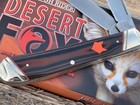 ROUGH RIDER BLACK AND ORANGE MICARTA HANDLES DESERT FOX TRAPPER KNIFE KNIVES — photo 3