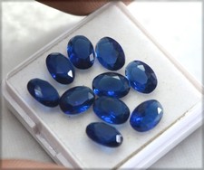 CERTIFIED CALIBRATED 10x8 mm OVAL NATURAL SAPPHIRE LOOSE GEMSTONE 30 pcs LOT