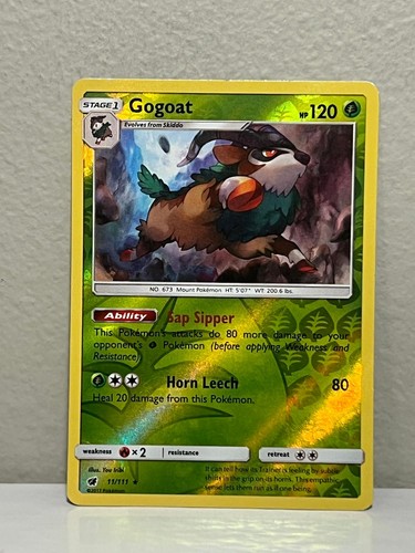Gogoat 11/111 Rare Crimson Invasion Pokemon Reverse Holo