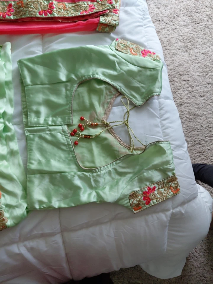 estampa floral adolescente ghagra choli - Imagem 4 de 4