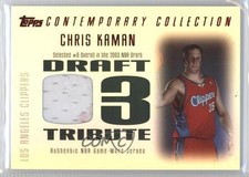 2003 Contemporary Collection Draft '03 Tribute Relics Red 4/50 Chris Kaman 2a8