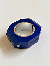 NOS / USA - TNT BICYCLES 28.6/31.8mm Double Bolt Seat Clamp BLUE