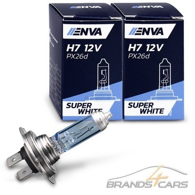 2x ENVA H7 12V 55W GLÜHBIRNE GLÜHLAMPE AUTOLAMPE SUPERWHITE: bis 100% mehr Licht
