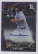 2016 Bowman Chrome Prospect Purple Refractor /250 Kevin Kramer #CPA-KK Auto 0b2
