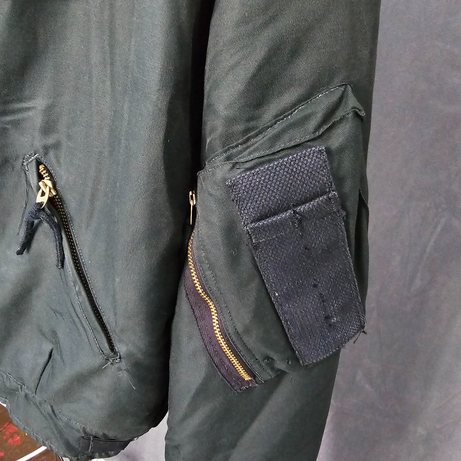 Vintage 1930's-60's USAF  Bomber Jacket Size XL Lightning Zip  A6-2 image 7