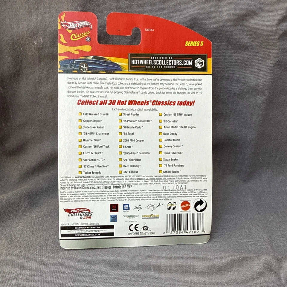 Hot Wheels Classics Series 5 19/30 Deco Delivery Purple Chase RR 2009 - Image 2 of 4