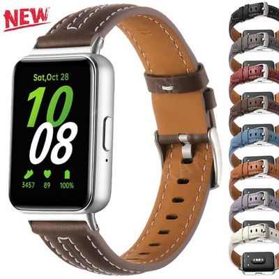 For Samsung Galaxy Fit 3 SM-R390 Replacement Leather Watch Band Strap Wristband