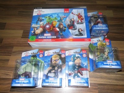 PS3 Disney Infinity 2.0 Marvel Superheroes Starter Pack+ 5 Figuren deutsch