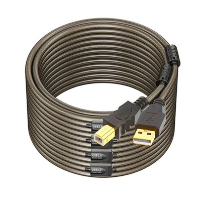 Printer Cable 150ft, USB 2.0 USB A to B Printer Cord, Scanner Cord, High Speed
