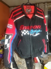 VINTAGE FULL ZIPPER SNAP ON RACING JACKET BY CHOKO SIZE MENS M