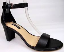Nine West Womens PRUCE Ankle Strap Heels Dress Sandals Size 7.5 M, Black