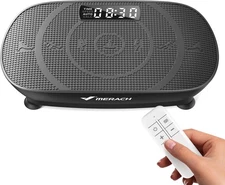 MERACH Vibration Plate Exercise Machine, Curved for Black 