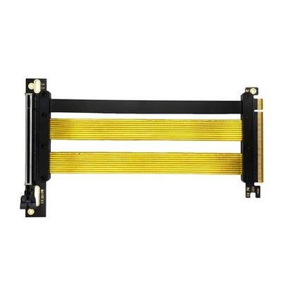 PCIe 5.0 X16 Extension Cable for Vertical GPU Installation 180 to 90 Degree
