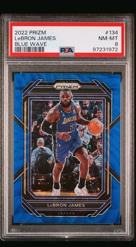 2022 Prizm /125 Lebron James Blue Wave PSA 9 Lakers 15A