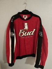 NWT Vntg Winners Circle Dale Earnhardt Jr Bud King of Beers #8 NASCAR Jacket XL