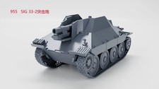 3D Printed 1/72 German SIG 33-2 assault gun tank Unpainted