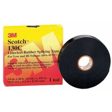 3M 130C Rubber Electrical Tape, 130C, Scotch, 2 In W X 30 Ft L, 30 Mil Thick,