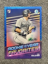 2022 Bowman Chrome Mega Box Cal Raleigh Rookie of the Year Favorites BLUE /150