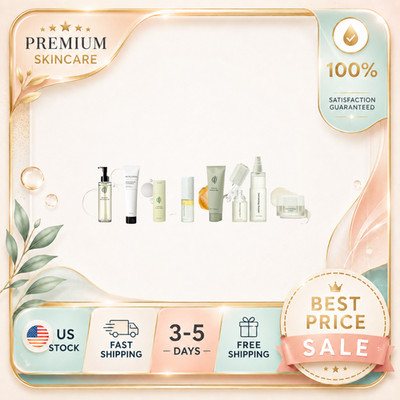 NEW Incellderm Premium Skincare 8PC Set Cleanser Booster Serum Cream Gel Mist