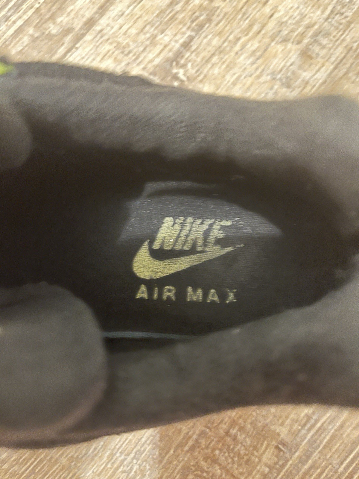 Nike Air Max Herren Sneaker EU 40 Schwarz/Grau/Gelb Mesh Low Top Schnürung 5