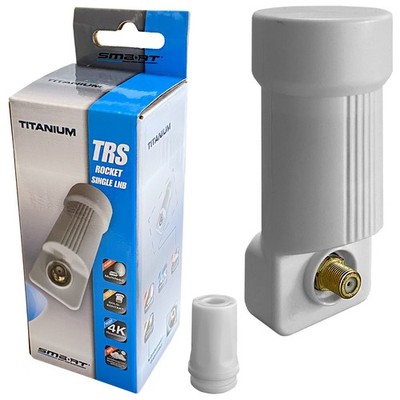 LNB Single Smart Titanium TRS Rocket LNC LMB 0,1dB SAT HDTV 4K 1x Teilnehmer HD