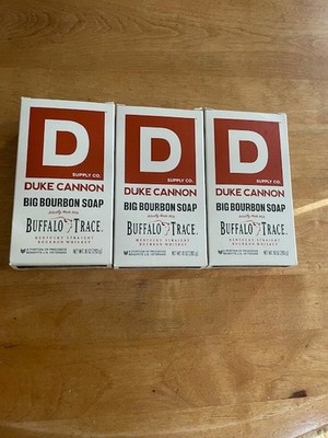 3 Duke Cannon Big Bourbon Soap Buffalo Trace 10oz
