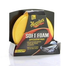 2x Meguiars Soft Foam Applicator Pads Schaumstoff Auftragsschwamm X3070 2 Stück