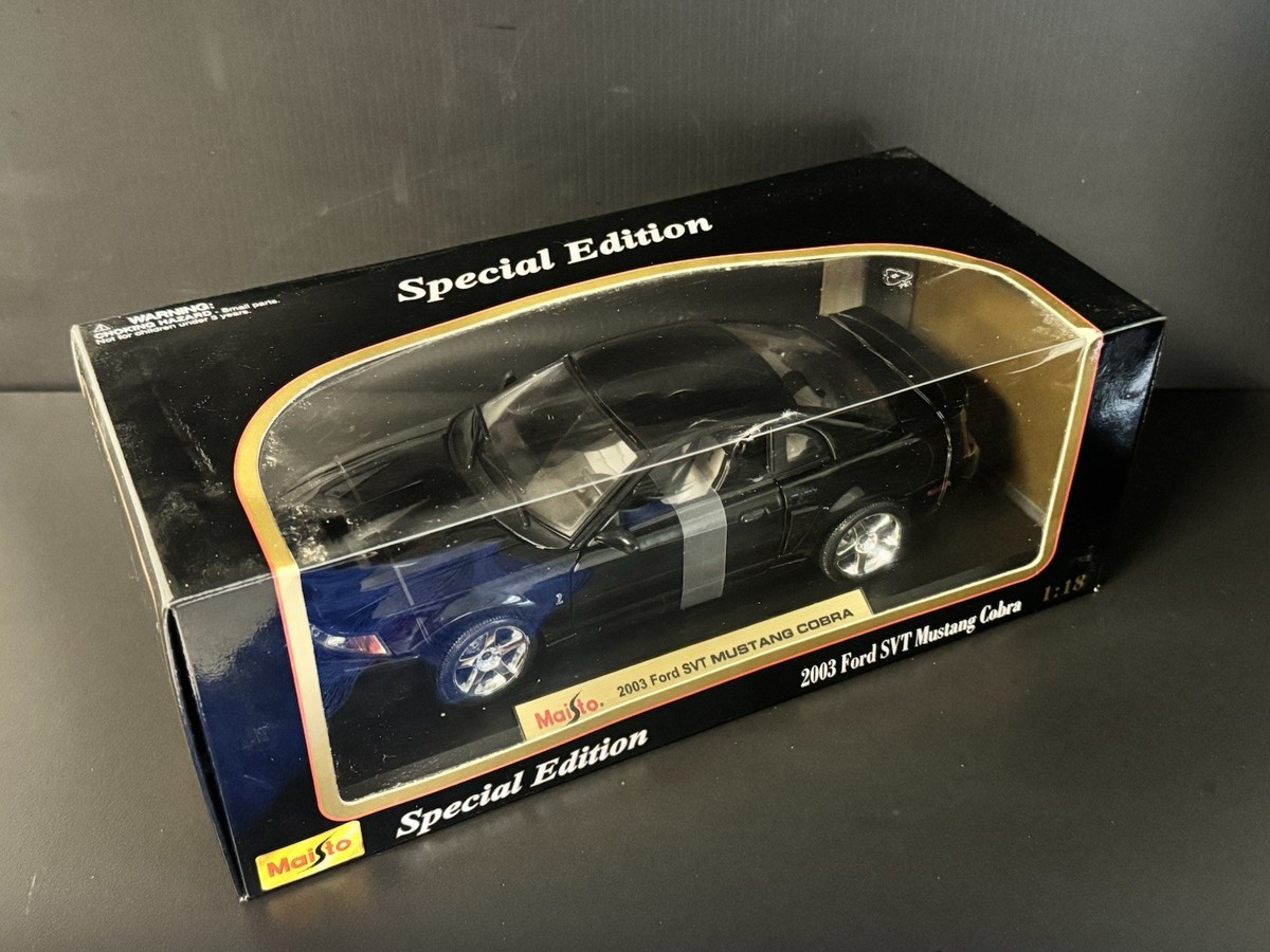 2003 Ford SVT Mustang Cobra Terminator Black 1:18 Maisto 🔥 | eBay