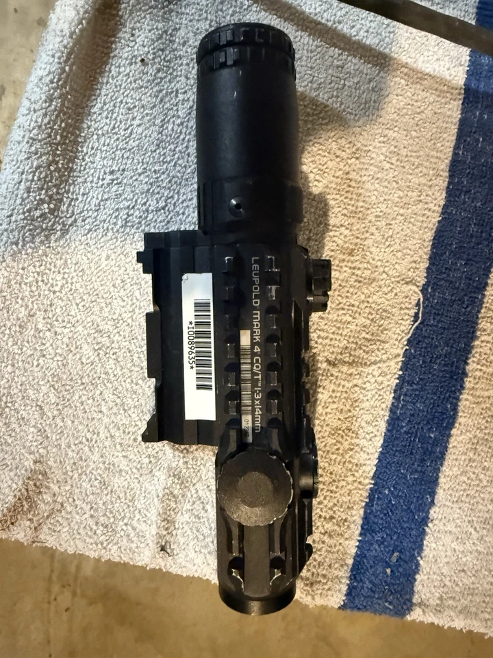 Leupold Mark 4 1-3x CQ/T Rifle Scope Circle Dot Lifetime Warranty “A Condition”  - Image 2 of 4