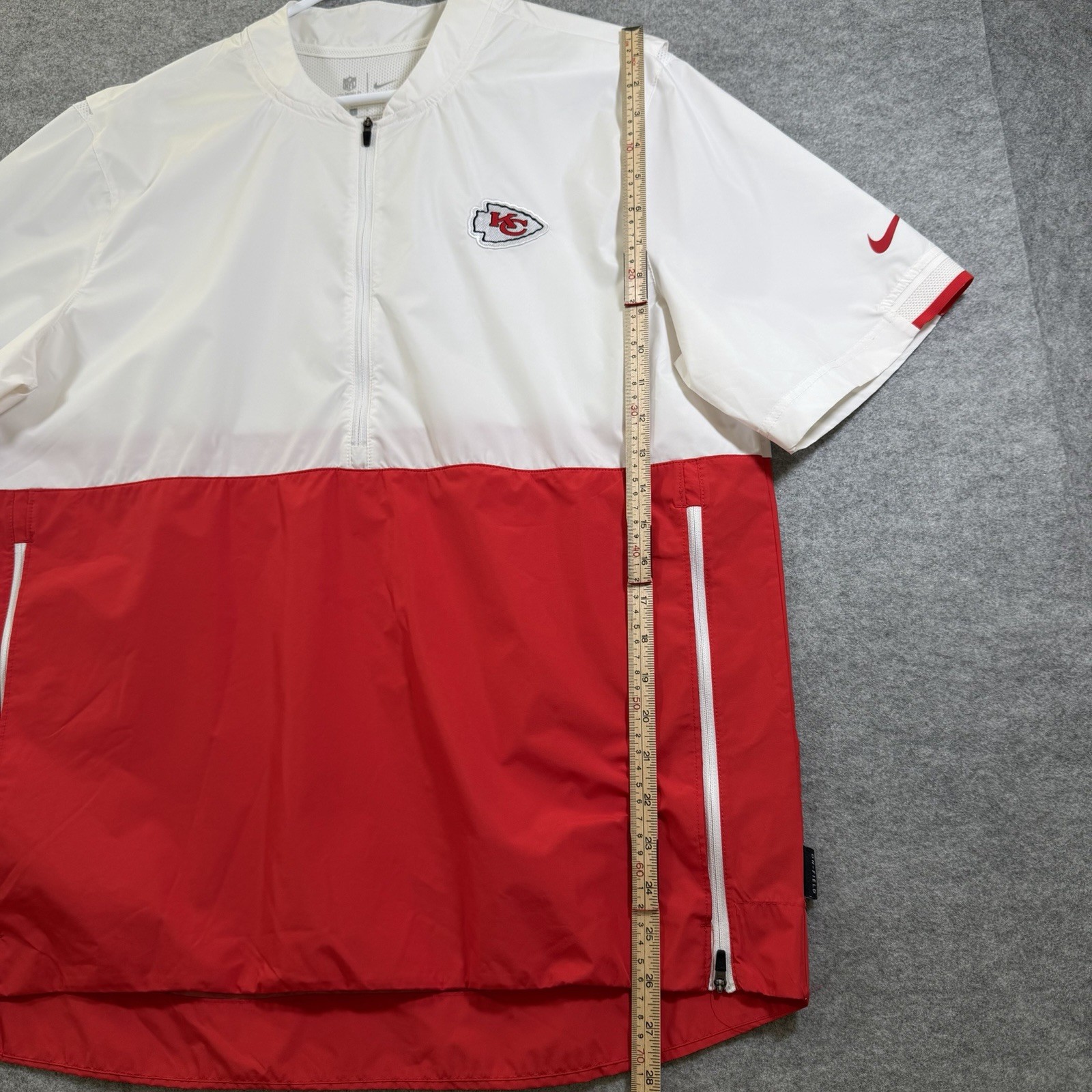 Nike Kansas City Chiefs NFL On Field Sideline Windbreaker Mens L Team Issue Fan thumbnail 5