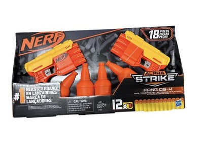 Nerf Alpha Strike Set 18-teiliges - Dual Targeting Set / Fang QS-4 Neu & OVP