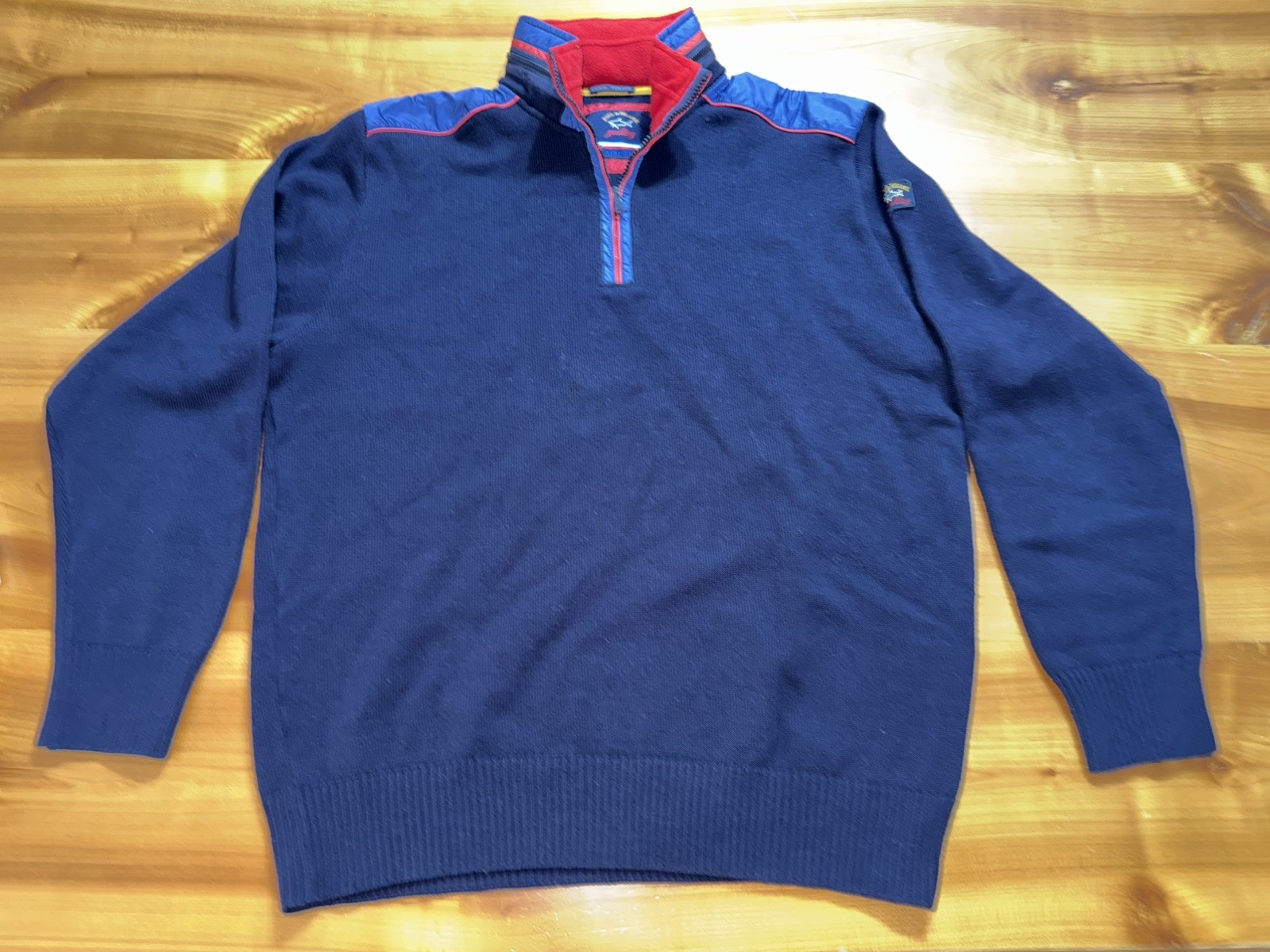 Paul & Shark Maglione XXL Zip lana Idrorepellente Nautico