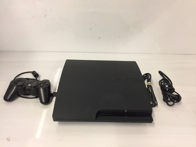 Sony PlayStation 3 PS3 Slim 160GB Console CECH-3001A Black Bundle Controller