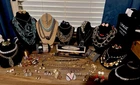 Huge Vintage to Now Gold Tone Mixed Jewelry Lot Signed Crown Trifari, Bogoff WOW