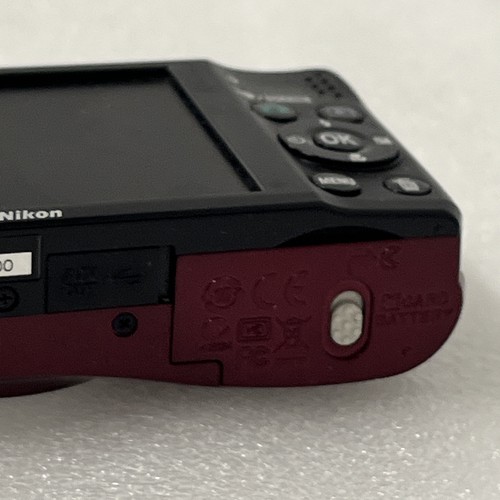 Nikon COOLPIX L22 12.0MP 3.6x Digital Camera Red Tested Works Damaged Screen - Picture 13 of 13