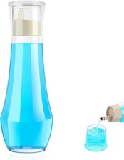 Glass Mouthwash Dispenser Bathroom Refillable Bottle with Lid 8.8OZ