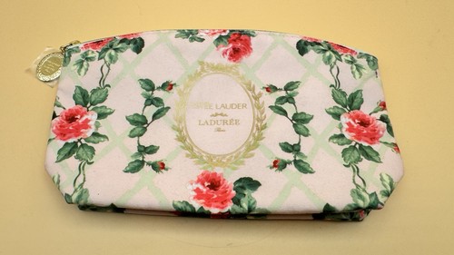 New ESTÉE LAUDER LADUREE Paris  Roses Floral  make up Cosmetics bag
