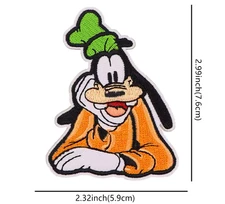 Disney Goofy Mickey Mouse Patch, Iron On/Sew On