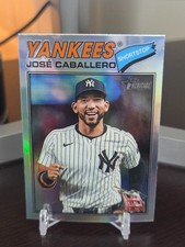 2026 Topps Heritage #328 Jose Caballero Chrome Refractor New York Yankees
