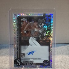 Rhylan Thomas 2025 Chrome Update Series RC Auto Black White Mini Diamond [bmll4