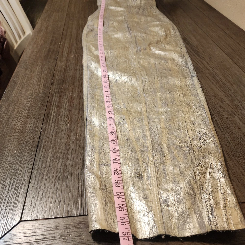 Vestido bustier vaquero recubierto metálico sin tirantes Rick Owens nuevo con etiquetas talla 6 Foto 4 de 4