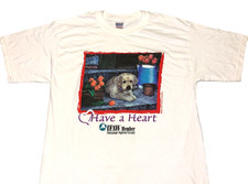 Rare Vintage 2002 Puppy Dog Sitting On Steps T-Shirt New LARGE