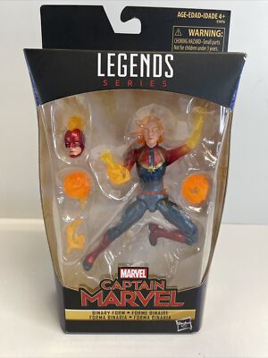 New 2018 Hasbro Marvel Legends 6'' Captain Marvel Binary Form Action Figure Seal