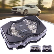 2/3 Way Power Ground Distribution Block ANL Fuse Holder 0 Gauge In 4 Ga Out