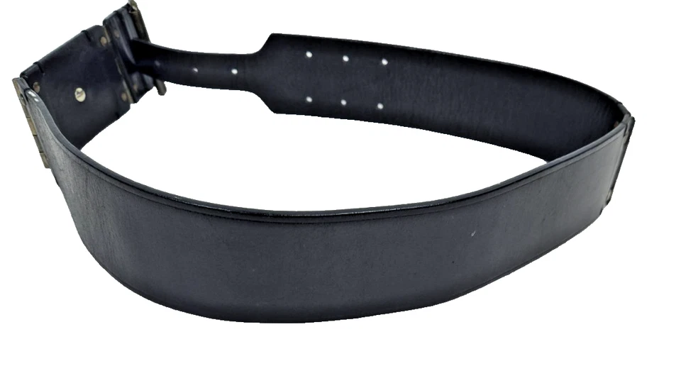 Cinturón de cintura de cuero con bisagras Lanvin Runway Foto 2 de 4