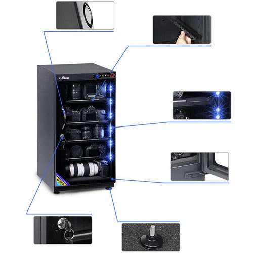 100L Camera Lens Equipment Storage Digital Electronic Dehumidify Dry Cabinet Box - Picture 3 of 13