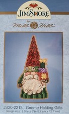 New Jim Shore by Mill Hill Cross Stitch Complete Kit JS20-2213 Gnome With Gifts