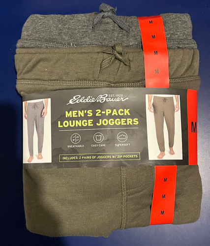 EDDIE BAUER HERREN LOUNGE JOGGINGHOSE OLIV UND GRAU GRÖSSE MEDIUM - Bild 1 von 4