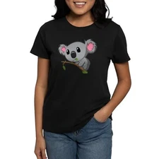 CafePress Hungry Koala Women's Dark T Shirt Women's Cotton T-Shirt (1032153267)