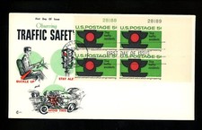 US FDC #1272 Cover Craft M-9 1965 MD Traffic Safety Signal HC Plate Block PB